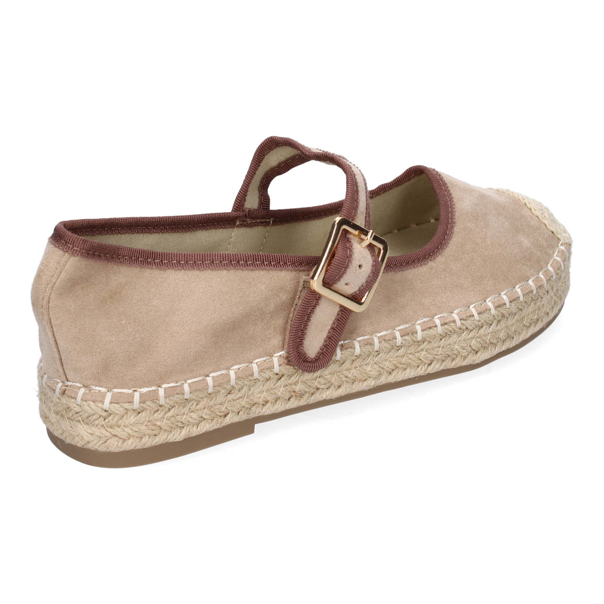 Bailarina Alpargata de Mujer con Yute, Diseño Moderno con Puntera Bordada