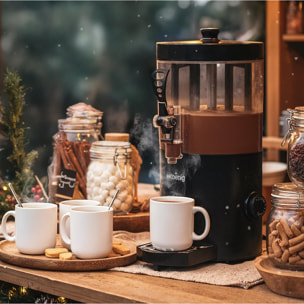 Dispensador de chocolate caliente, 3 L, 1200 W, negro