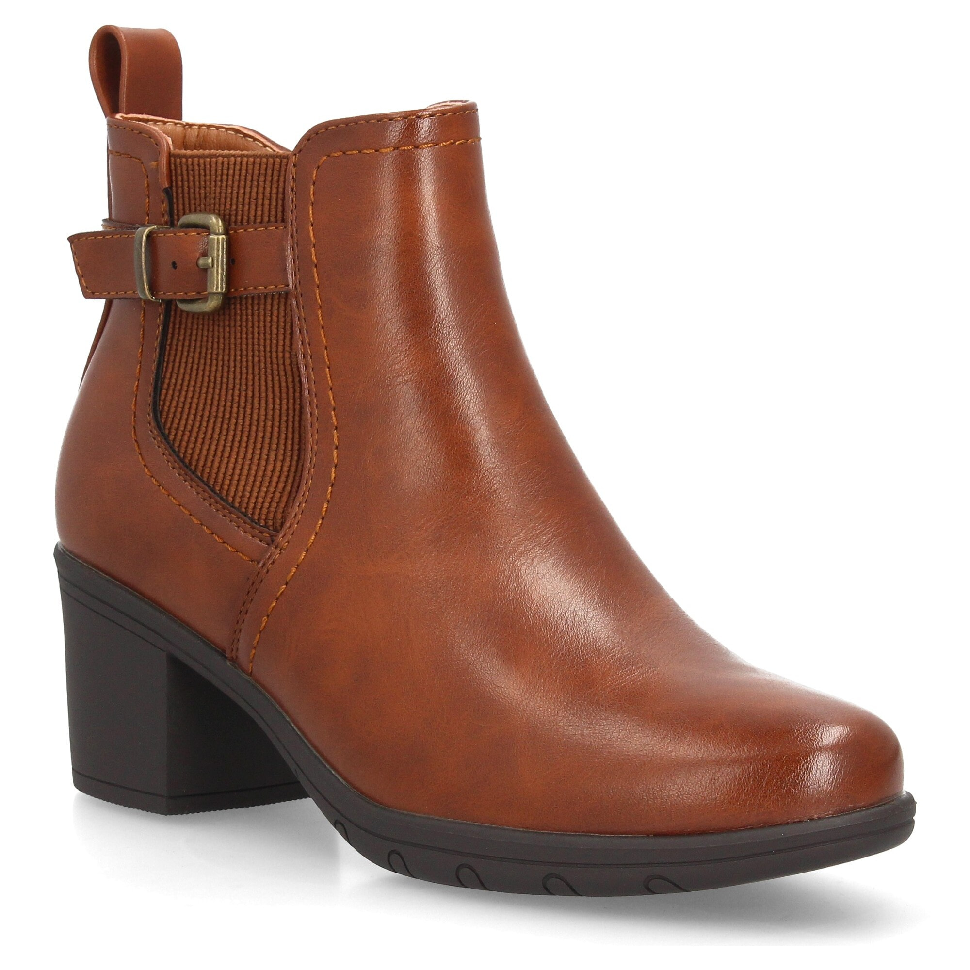 Botines Chelsea con hebilla decorativa