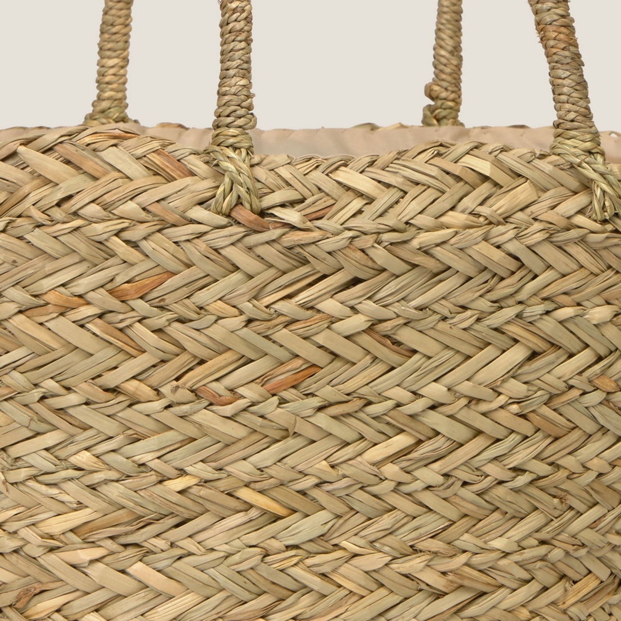 Bolso de playa mimbre Palma color marron beige Fibras naturales