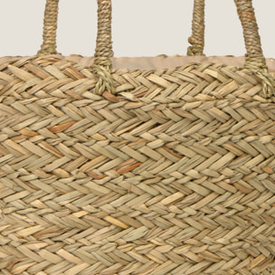 Bolso de playa mimbre Palma color marron beige Fibras naturales