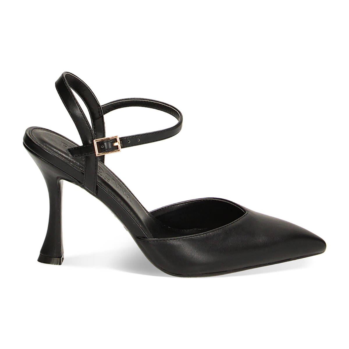 Décolleté Slingback nere, tacco 9,5 cm