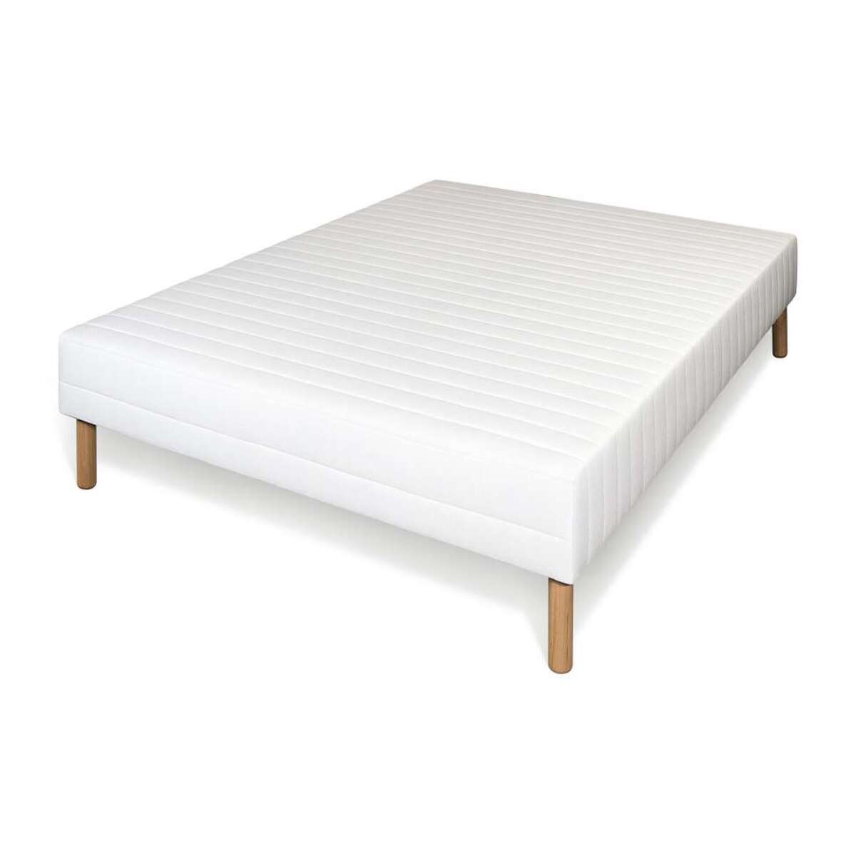 Sommier tapissier à lattes recouvertes