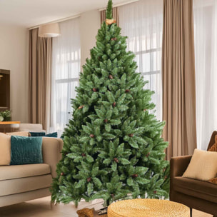 Boemia - Albero di Natale con pigne in PVC ø112x180H cm, 776 rami