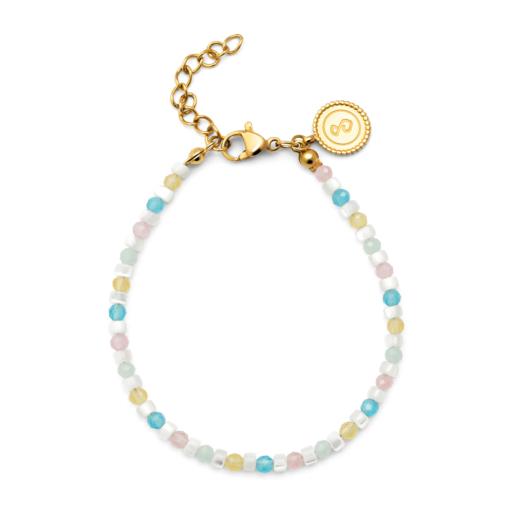 Pulsera Nacary Acero Baño Oro