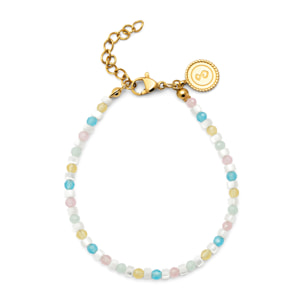 Pulsera Nacary Acero Baño Oro