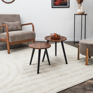 Table Gigogne Rond Acacia X2