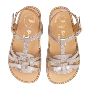 SANDALIA BAREFOOT PIEL CHETTO ORO