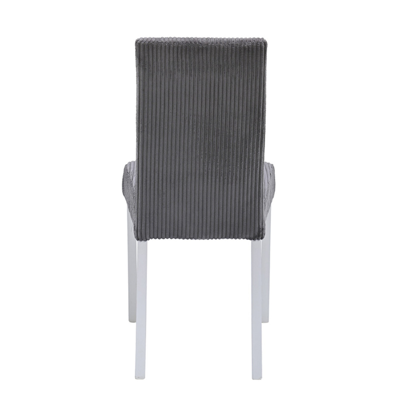 Gemma - lot de 2 chaises - en velours côtelé - Gris