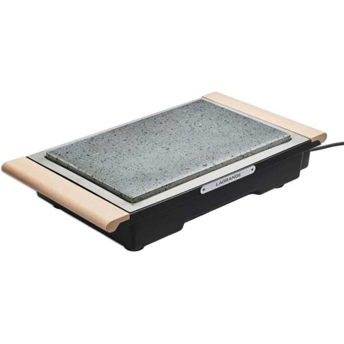Grille-viande LAGRANGE Grill' Pierre Classic bois clair à poser, 37x23 cm