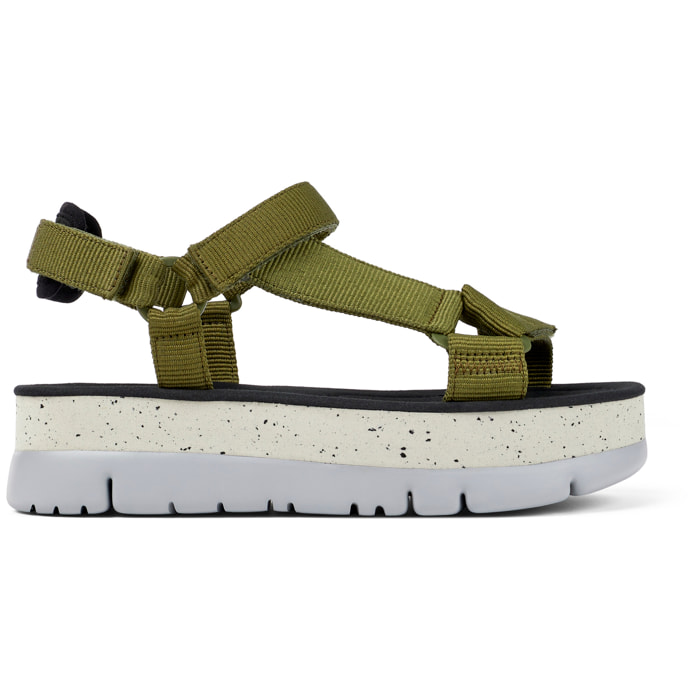 Sandalias - CAMPER Oruga Up - Verde - Textil técnico (poliéster reciclado)