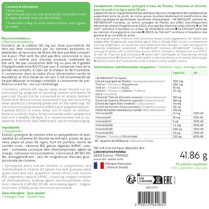 ISN - Ineldea Santé Naturelle Metaboslim - Favorise la Perte de Poids - Extrait synergisé de plantes titré en polyphénols - Action cliniquement prouvée - Actif breveté - 90 gélules