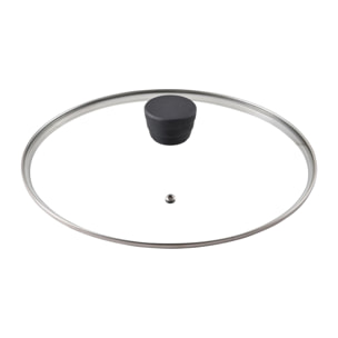 Sartén Honda Ø28x6cm en Aluminio fundido RETRO con tapa Bergner