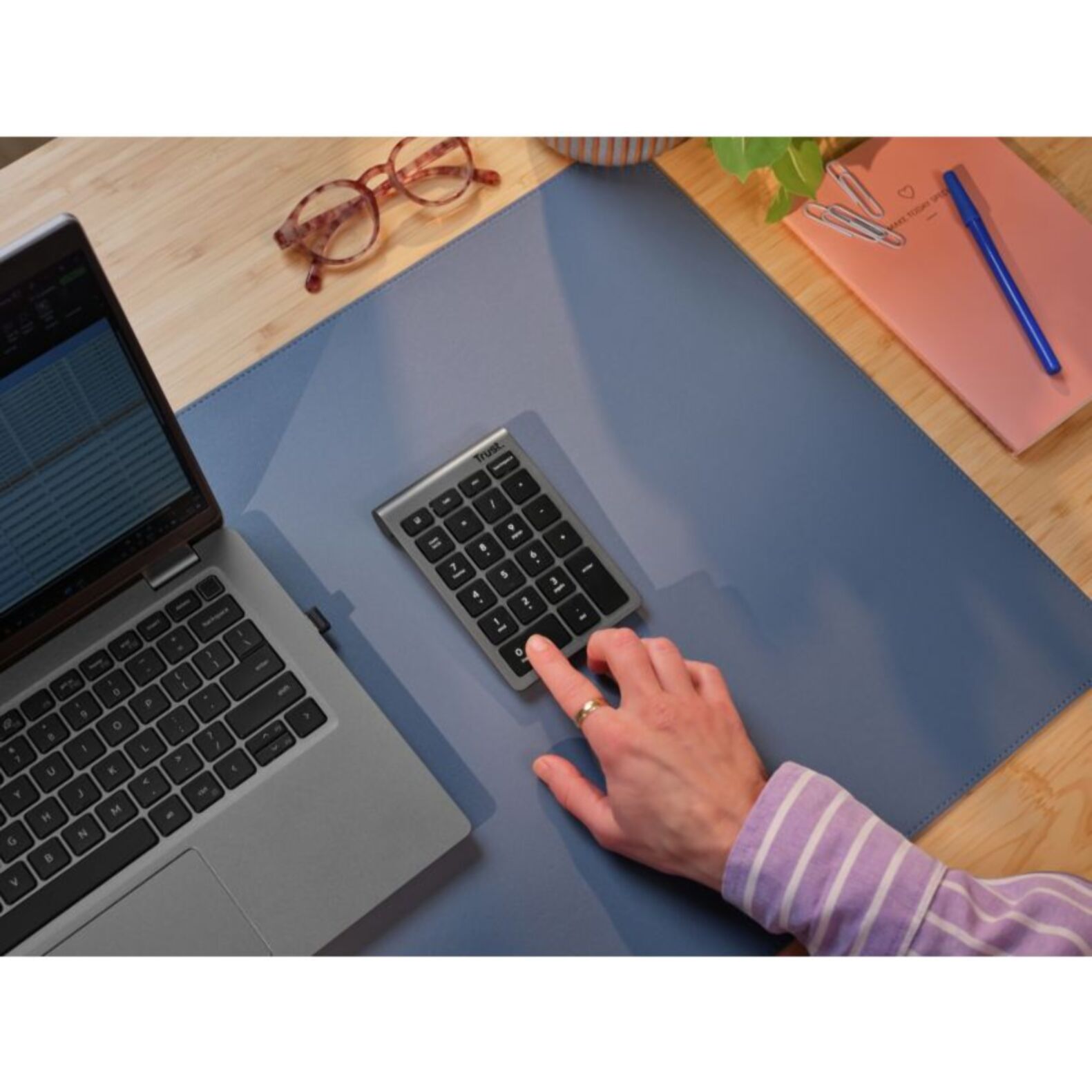 Pavé numérique TRUST Sans fil en aluminium