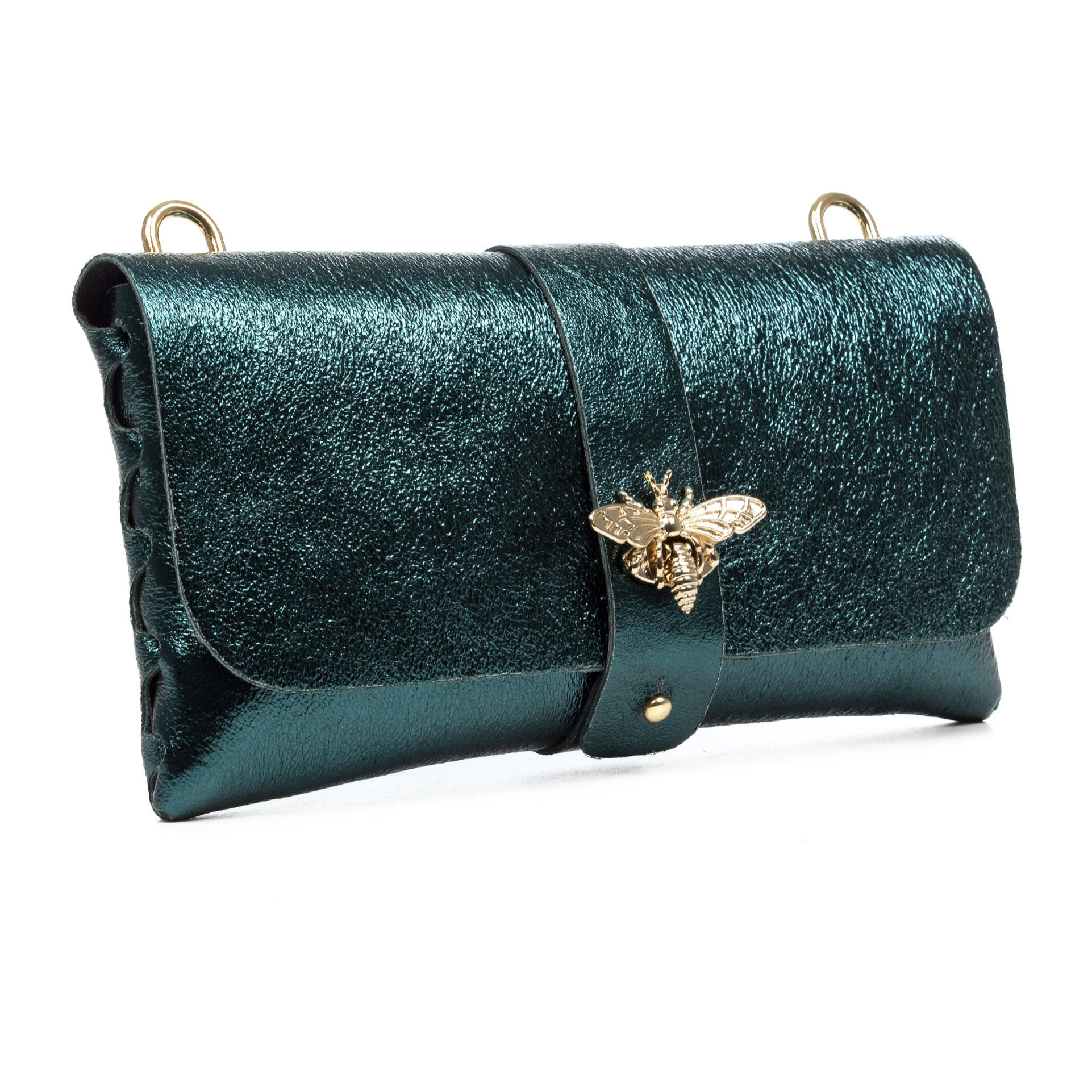 Amaseno bolso bandolera mujer. Piel auténtica Gamuza Lacada.