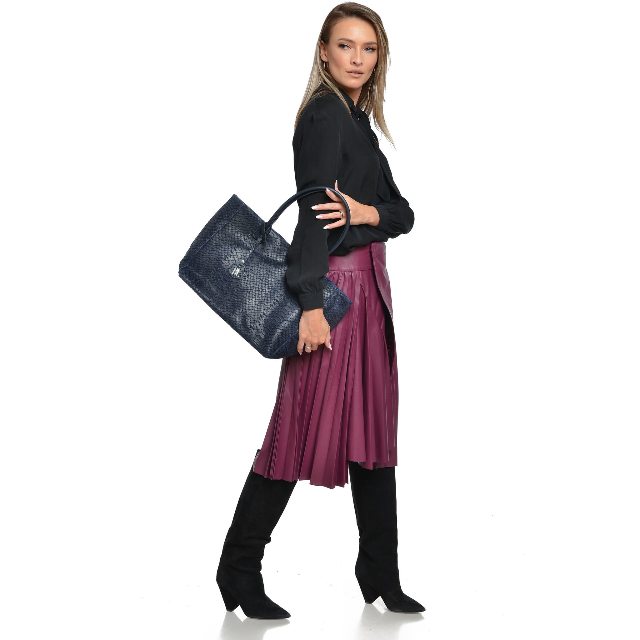 Borsa a mano Anna Luchini Blu