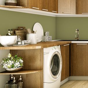 Rouleau adhésif décoratif Vinyle au Mètre - Vert olive - Sticker Lavable Imperméable Mur Cuisine Meubles