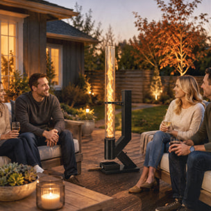 Chauffage de terrasse à pellets - poêle à granulés extérieur - 13 kW