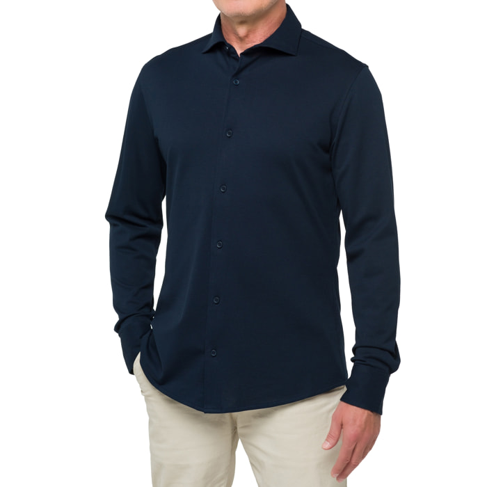 Camicia in cotone Hot Buttered Jefferson Blu Navy