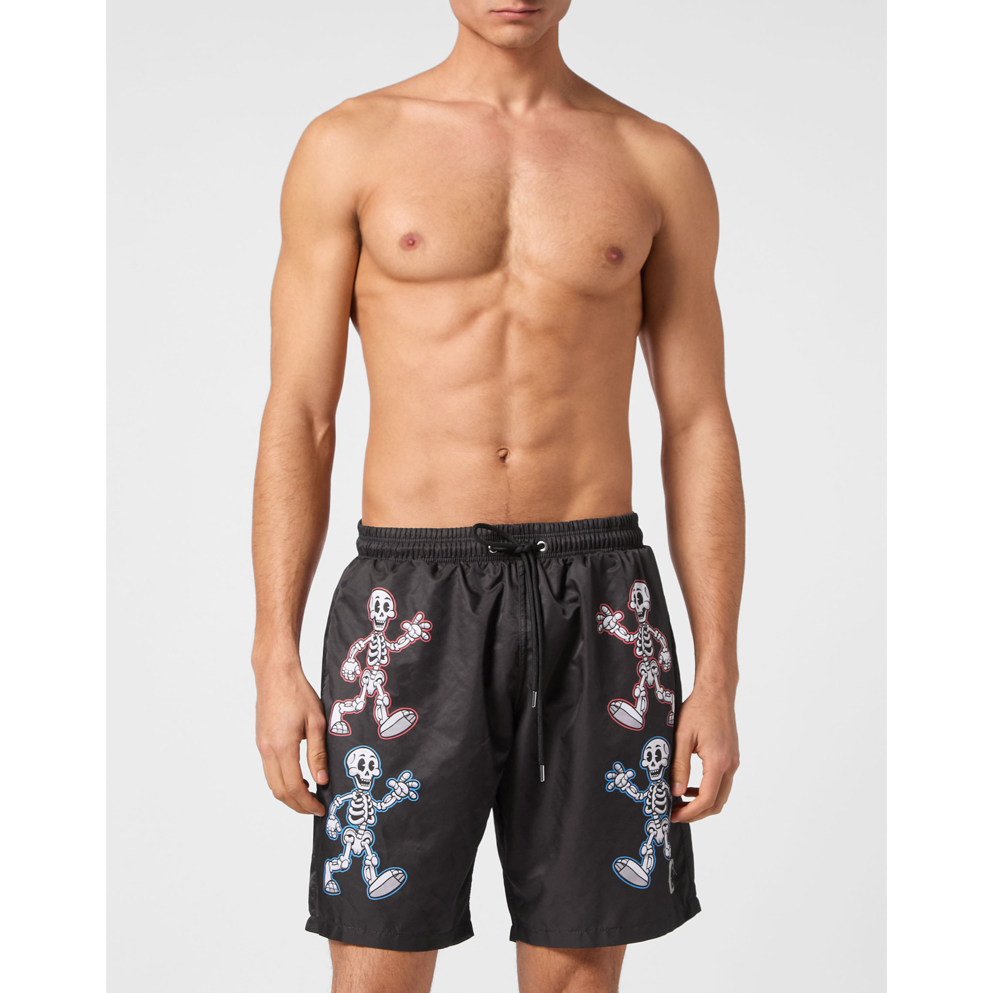 PHILIPP PLEIN Swim Trunks SKELETON