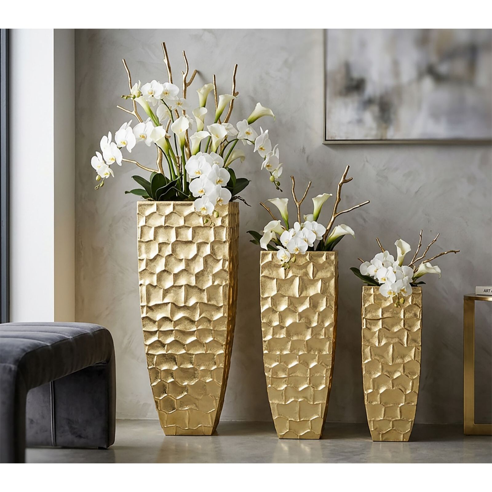 P/VASI GLODY TRIS CM 38X38X94-30,5X30,5X76-
23x23x63