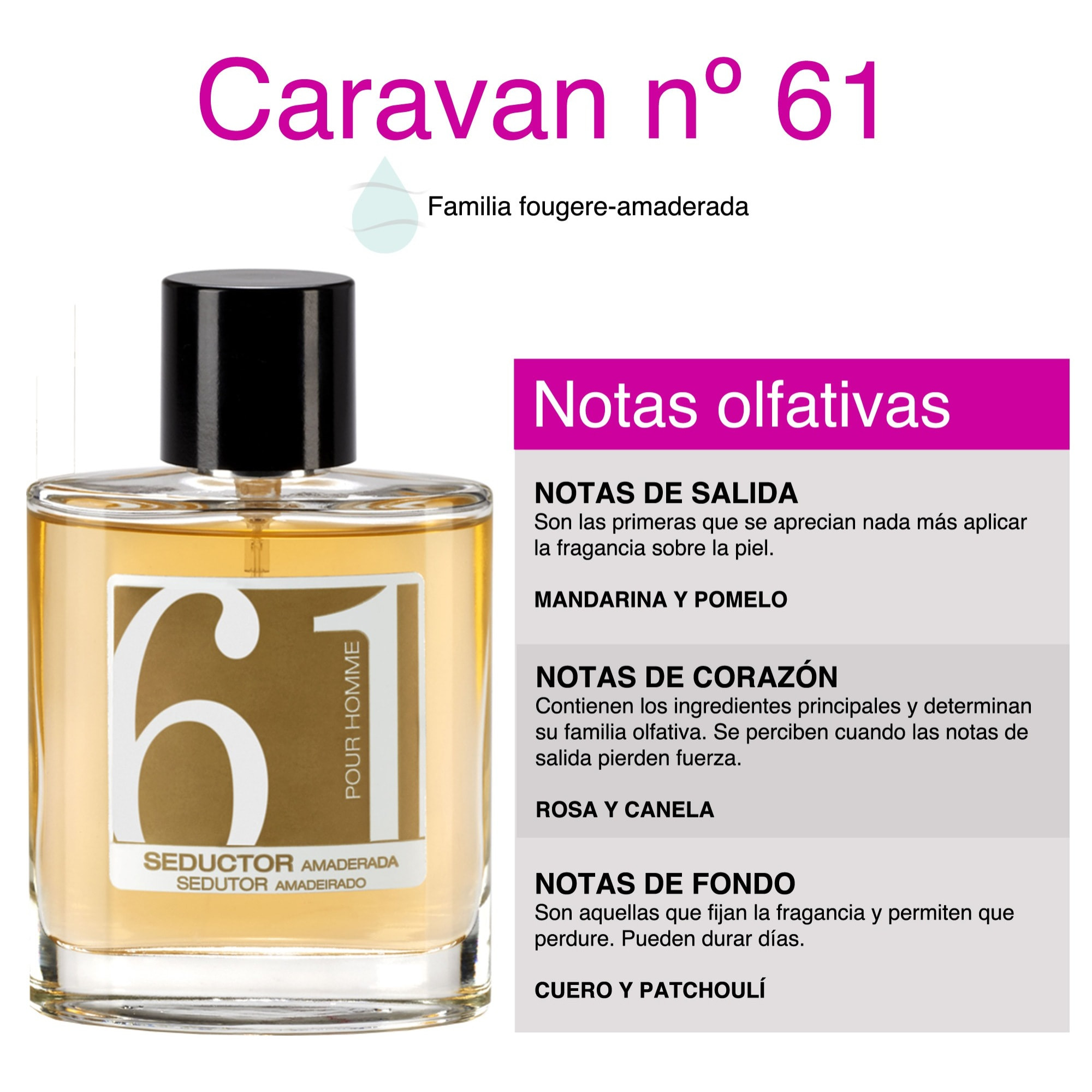 Caravan happy collection - perfume de hombre nº61 - 100ml.