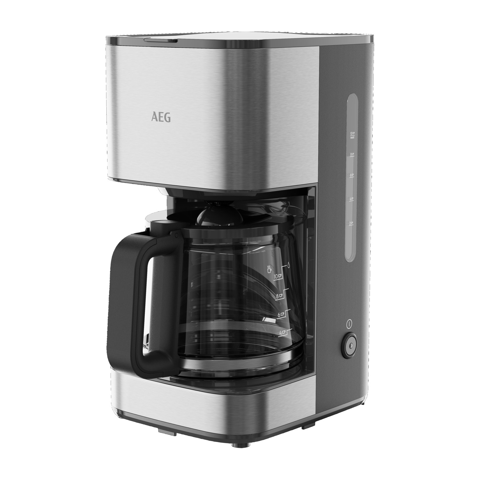AEG Cafetara de goteo con harra de vidrio para 12 tazas y 1100 W de presión CM3-1-3ST