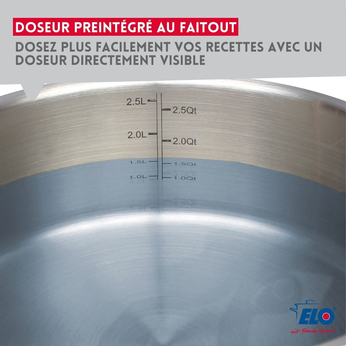 Set de 3 faitouts avec couvercles en verre Elo Citrin