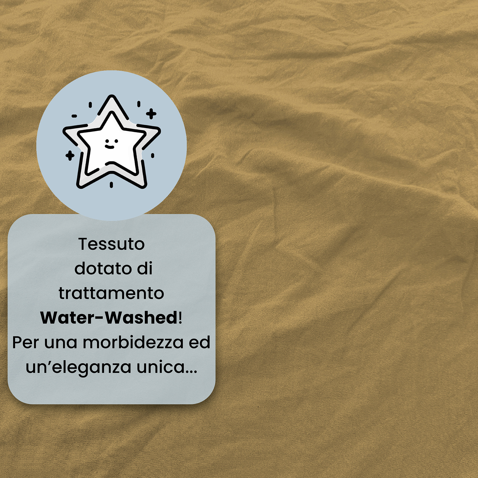 PARURE COPRIPIUMINO WATER WASHED, 100% Microfibra, No Stiro - OCRA
