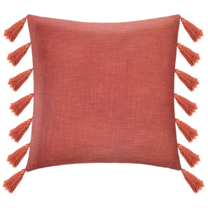 Coussin "Gyspy" en coton terracotta 50x50 cm