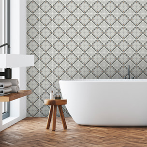 Stickers muraux - Sticker Mural Carrelage adhésif Cuisine Salle de Bain - 30 STICKERS CARRELAGES AZULEJOS GERMANA