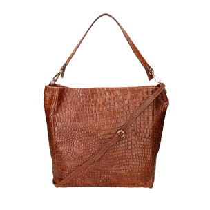 Borsa a spalla da donna - Modello Valtera - Vera pelle - 32.0 x 31.0 x 15.0 cm