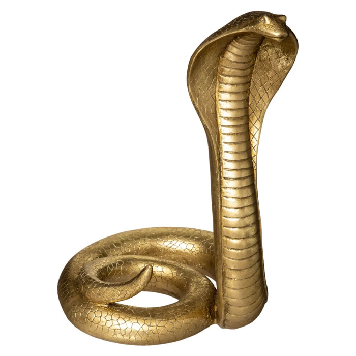 Serpent cobra - doré H37 cm