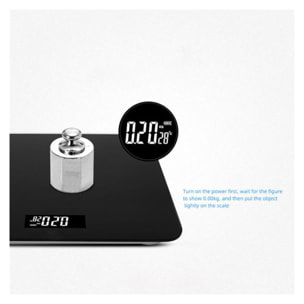 Balance Corporelle rechargeable et thermometre d'ambiance Herzberg HG04272