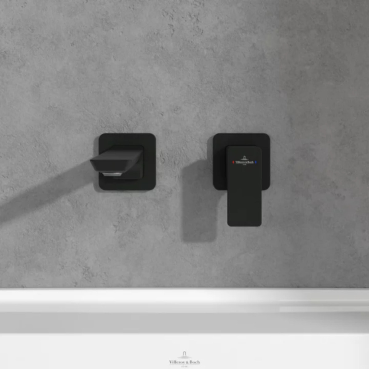 Mitigeur lavabo mural Subway 3.0 Noir mat