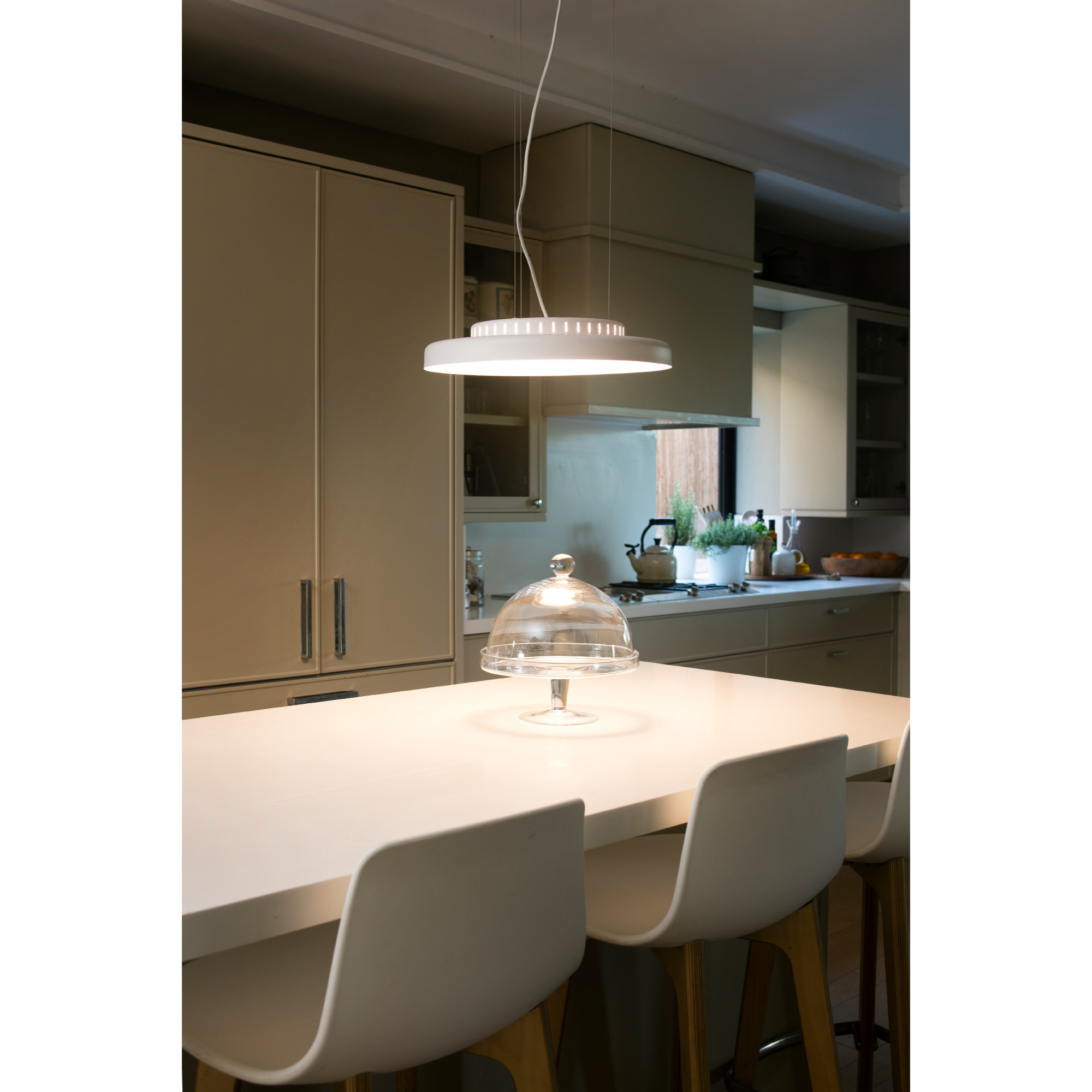 DOLME Lampe suspension blanche