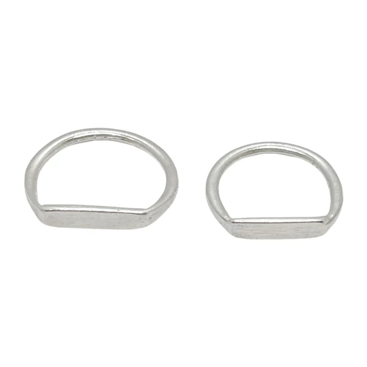 Pack anillos finos plata 7micras T10-13