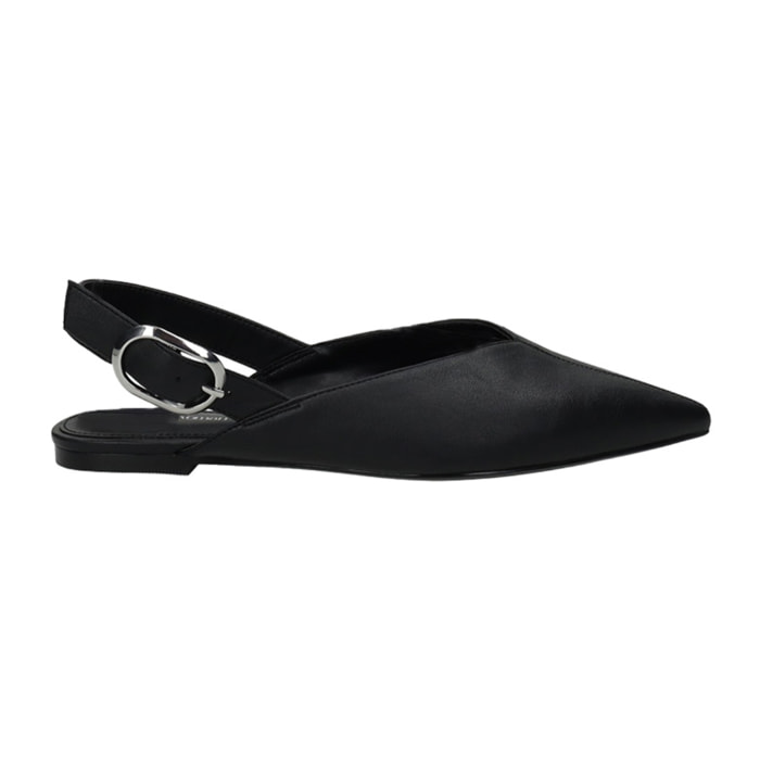 Décolleté sling back Donna Tata Italia Nero