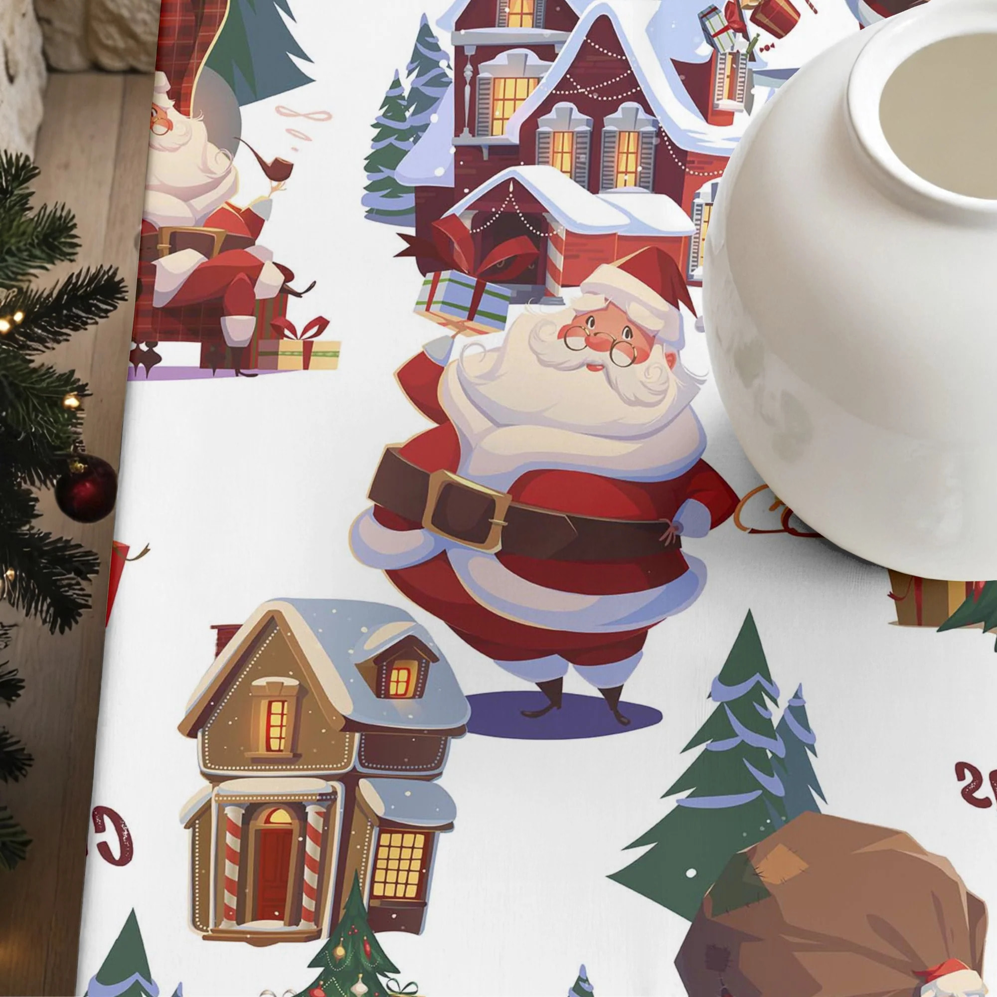 Nappe en résine Anti-tâches Papa Noel
