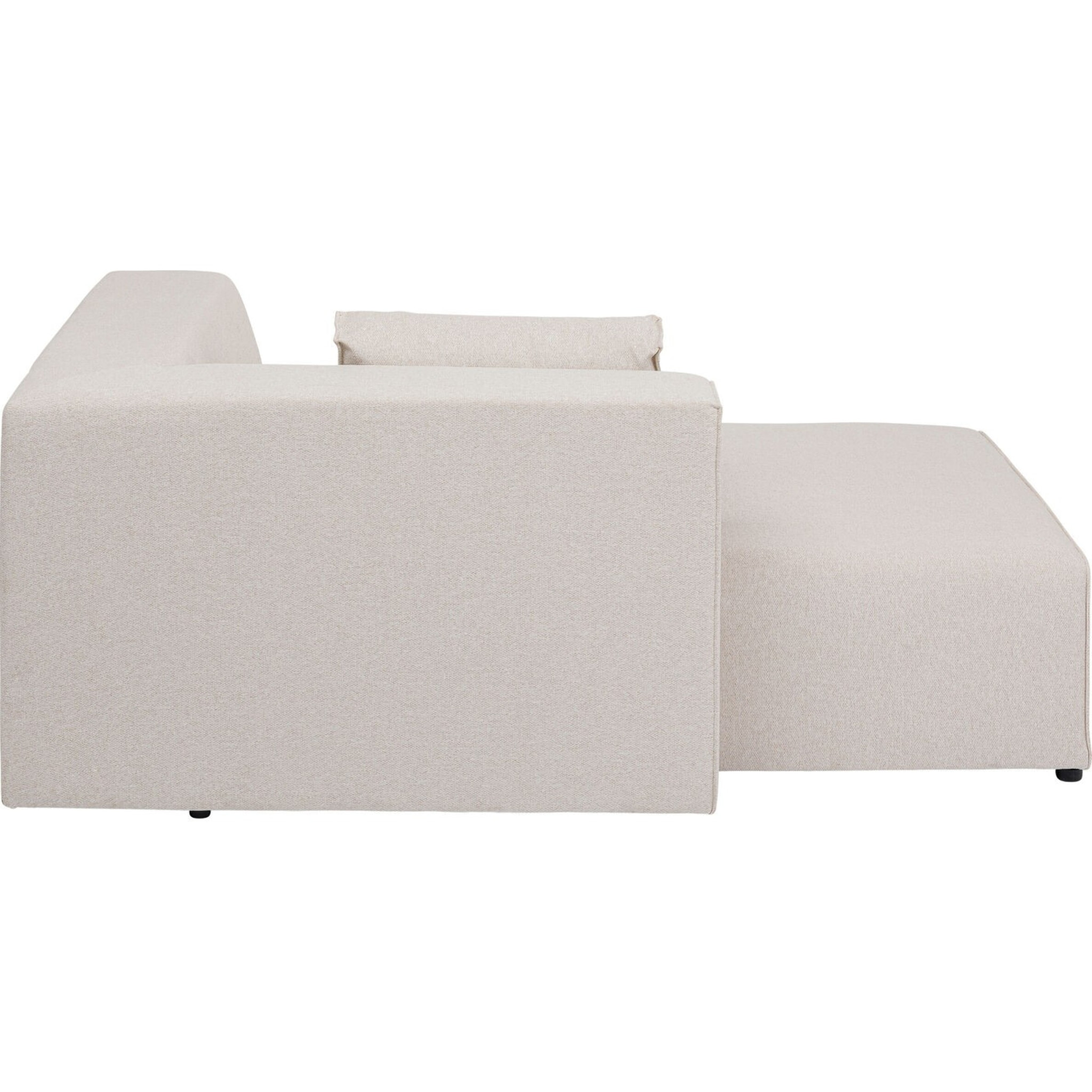 Méridienne d'angle canapé Infinity crème Kare Design