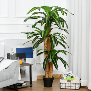 Dracaena Artificial de PP PE Cemento Ø20x160 cm Verde