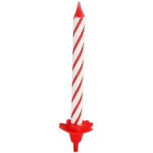 2 Lots de chacun 24 bougies d'anniversaire et 12 bobèches Fackelmann Rio Party