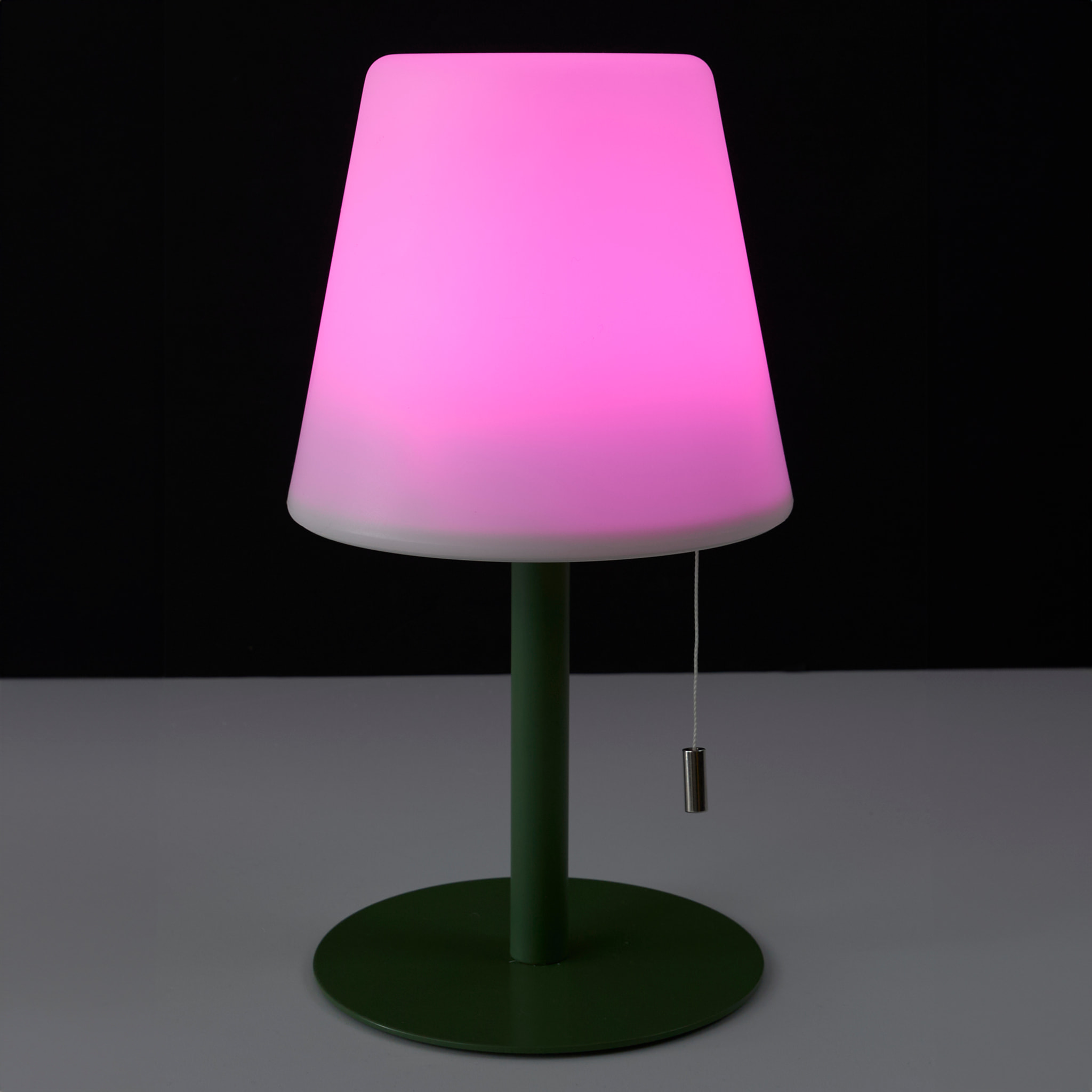 Lampe De Table Vert Rechargeable Usb Ip44 H30cm