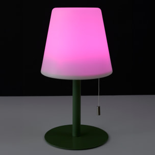Lampe De Table Vert Rechargeable Usb Ip44 H30cm