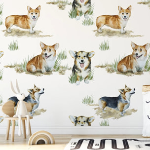Carta da Parati Corgi