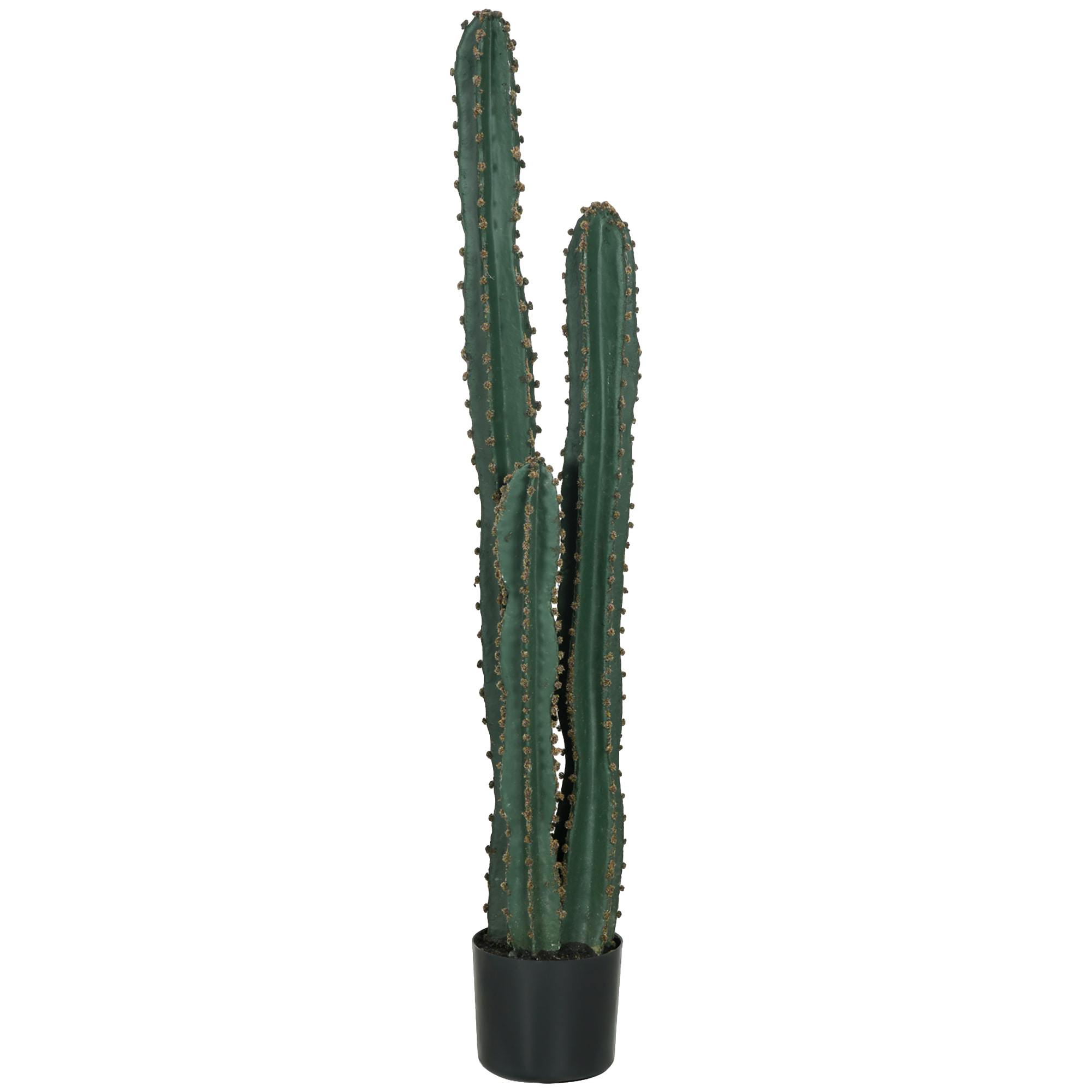 Cactus artificiel grand réalisme plante artificielle grande taille dim. Ø 18 x 120H cm vert