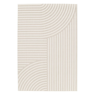 Tapis intérieur/extérieur motif arches beige BELLAMY