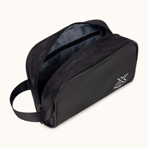 Neceser Deportivo Negro con Bolsillo Interior y Compartimento de Rejilla TOILETRY BLACK