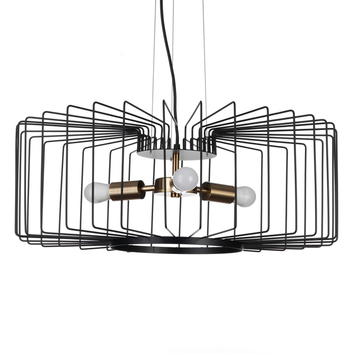 Suspension Tomasucci LUDO A, en acier, noir