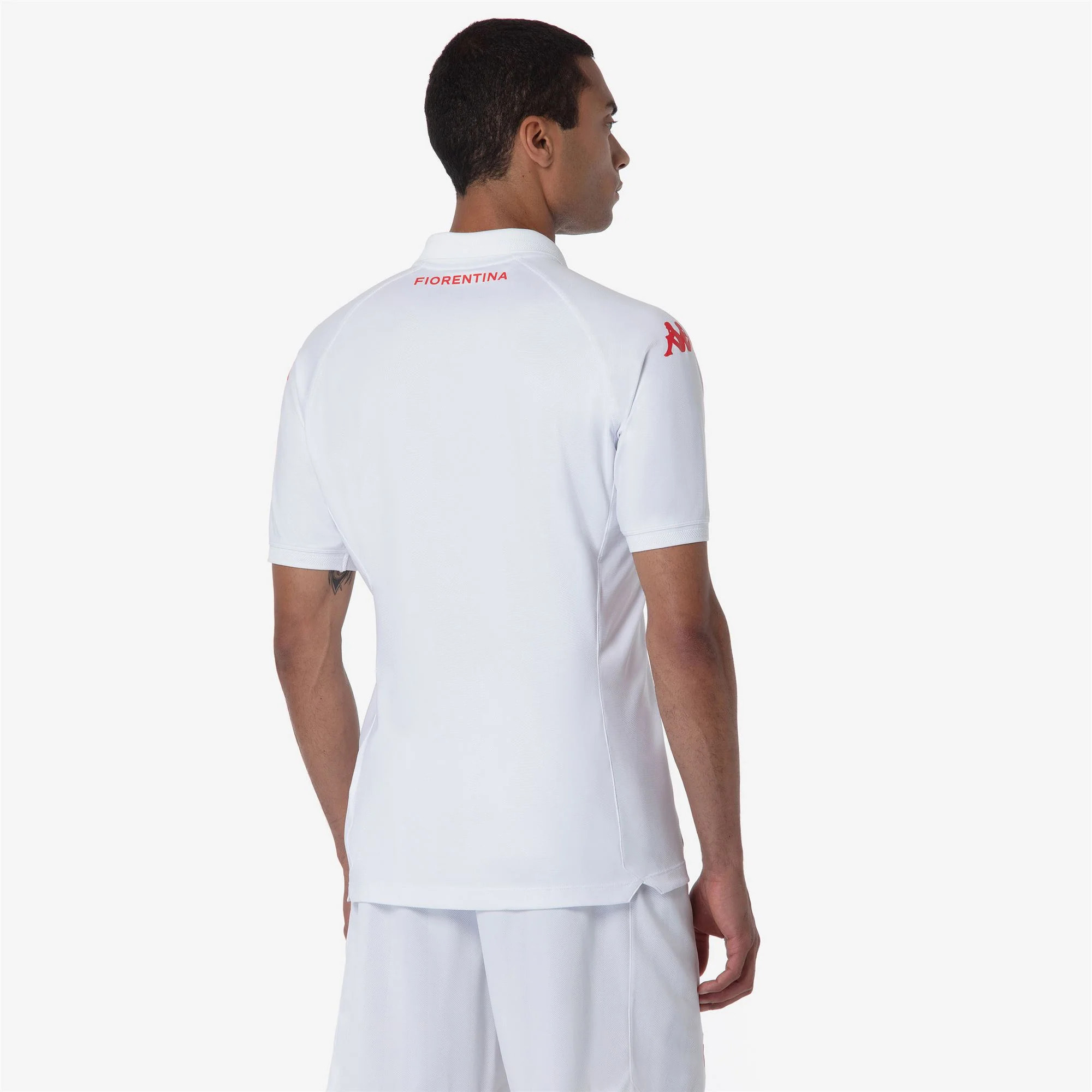 Kappa - Camisetas de juego Hombre Blanco - Kombat Pro 2025 Fiorentina